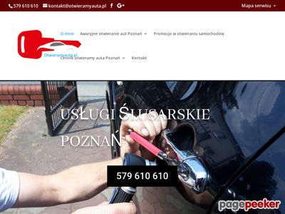 Awaryjne otwieranie samochodów aut zamków Poznań